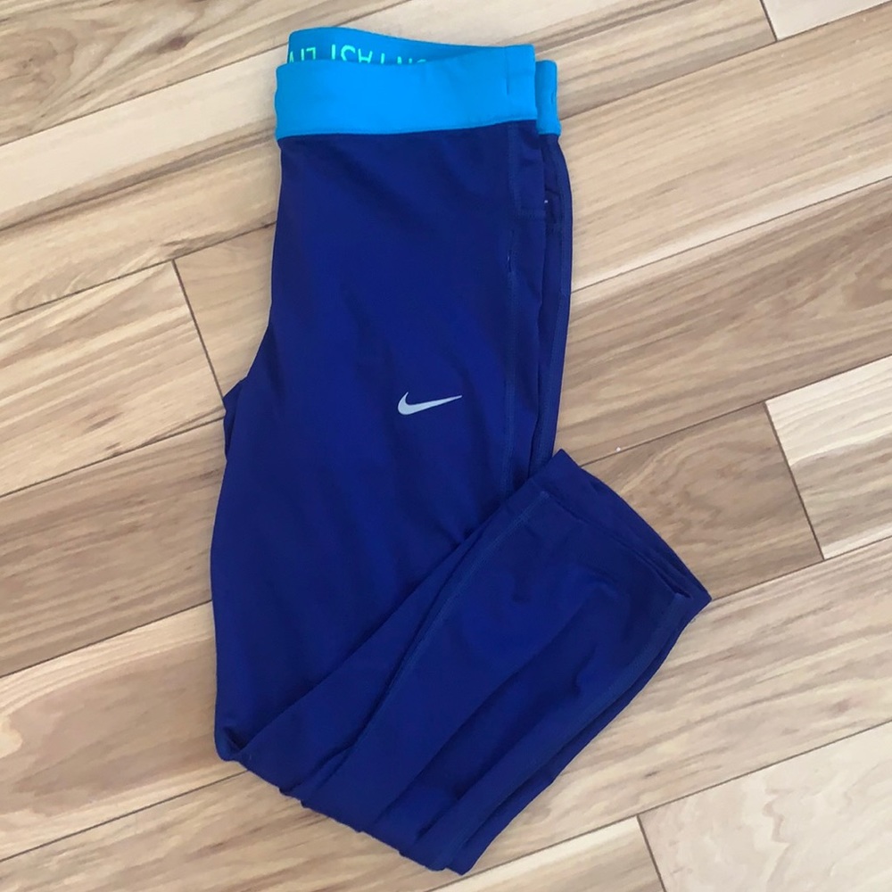 Blue Nike legging
